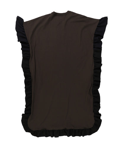 Cotton Jersey Ruffled Dress(LADIES)