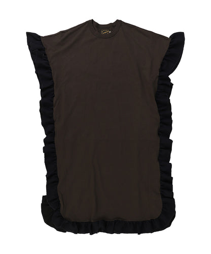 Cotton Jersey Ruffled Dress(LADIES)