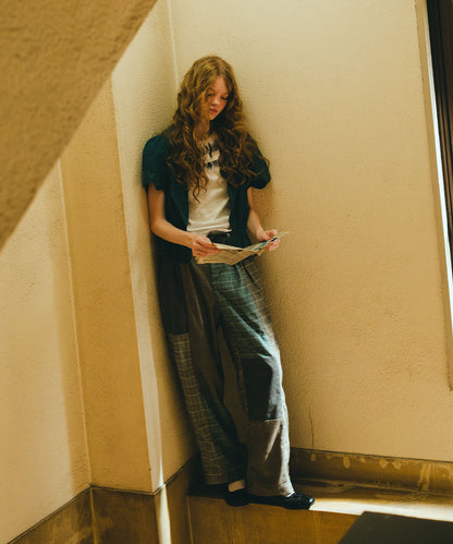 Sparkle Glencheck Pants(LADIES)
