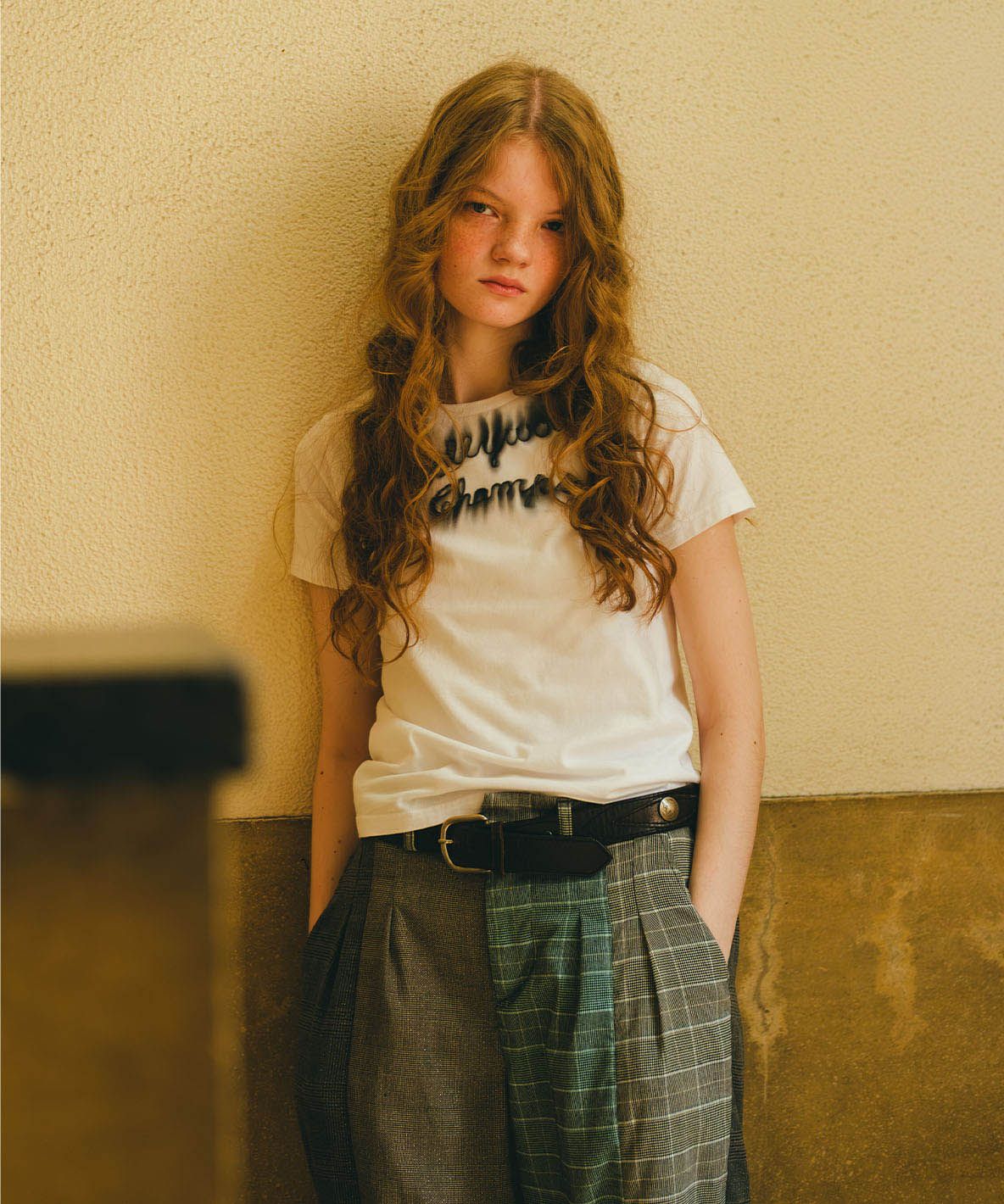 Sparkle Glencheck Pants(LADIES)