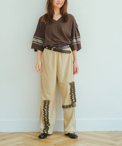 Jersey Switched Design Pants(LADIES)