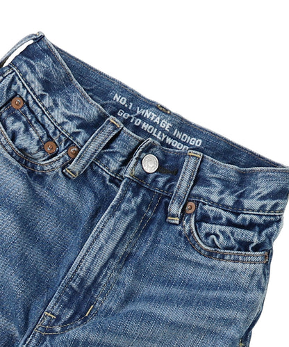 Denim Rolled-up Pants