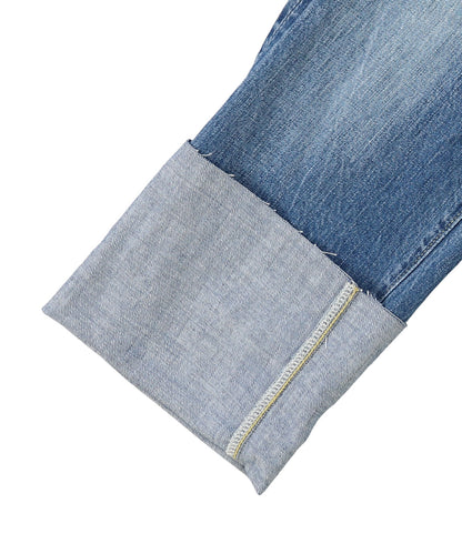 Denim Rolled-up Pants