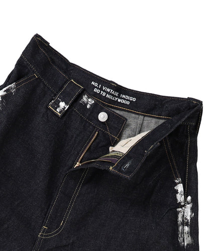 Denim Roll Up Sparkle Jorts(LADIES)