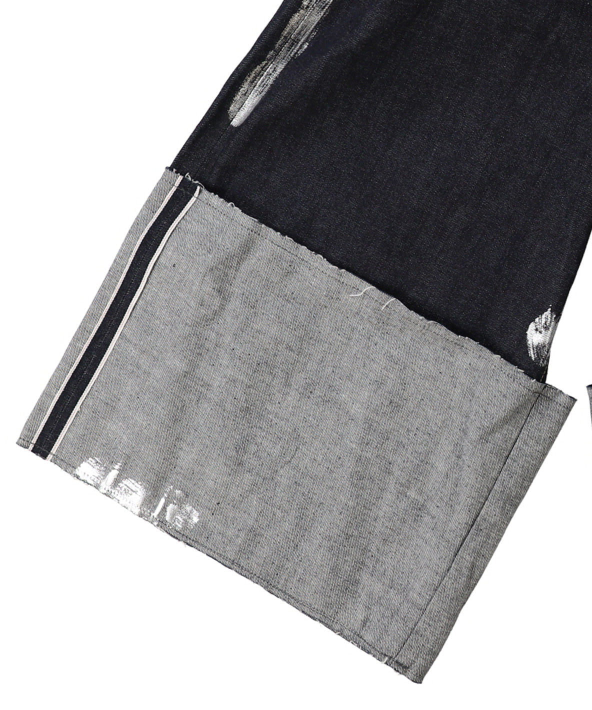 Denim Roll Up Sparkle Jorts(LADIES)
