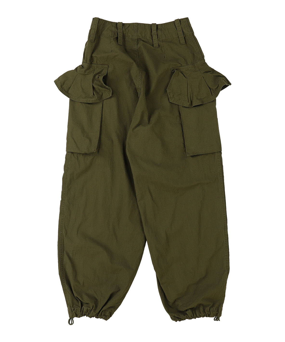 Ruffled Flap Pocket Weather Cloth Pants(LADIES)