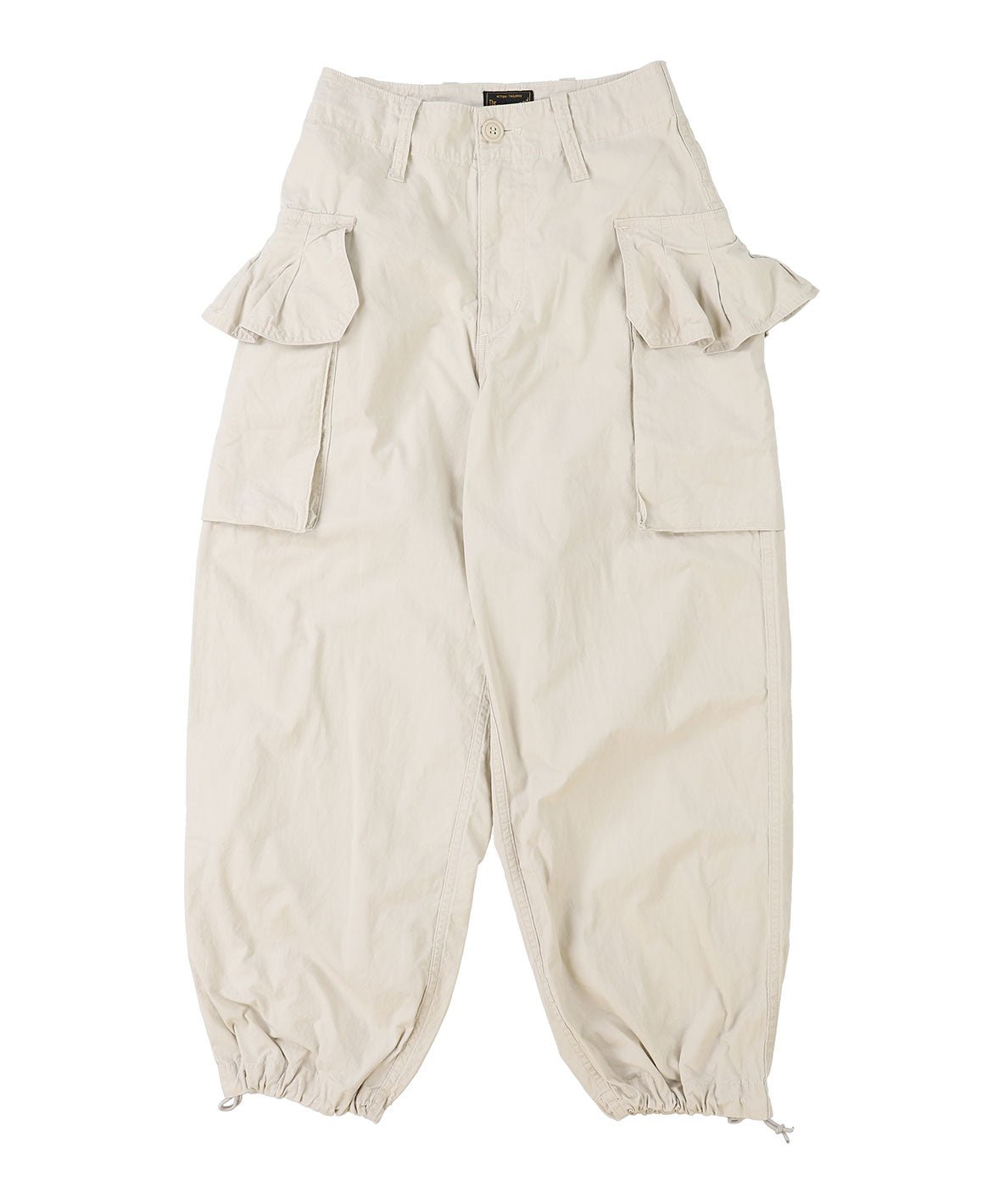 Ruffled Flap Pocket Weather Cloth Pants(LADIES)
