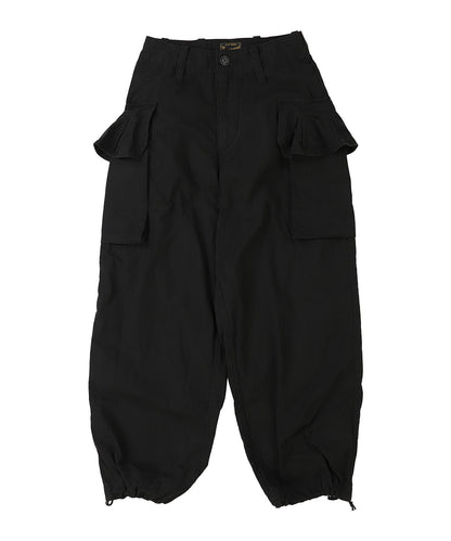 Ruffled Flap Pocket Weather Cloth Pants(LADIES)