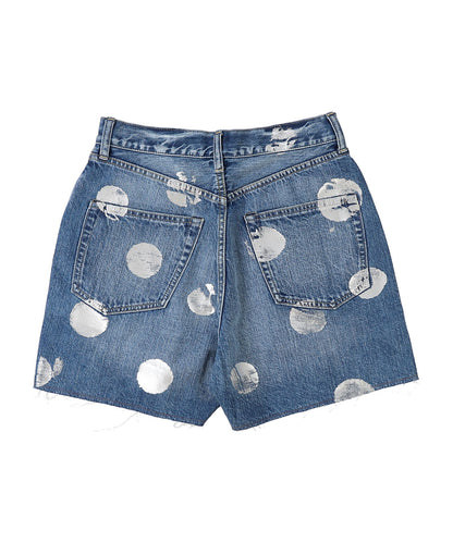 Denim Sparkle Dot Shorts(LADIES)