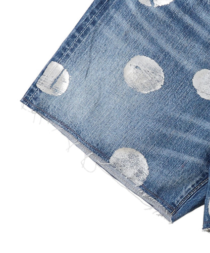Denim Sparkle Dot Shorts(LADIES)