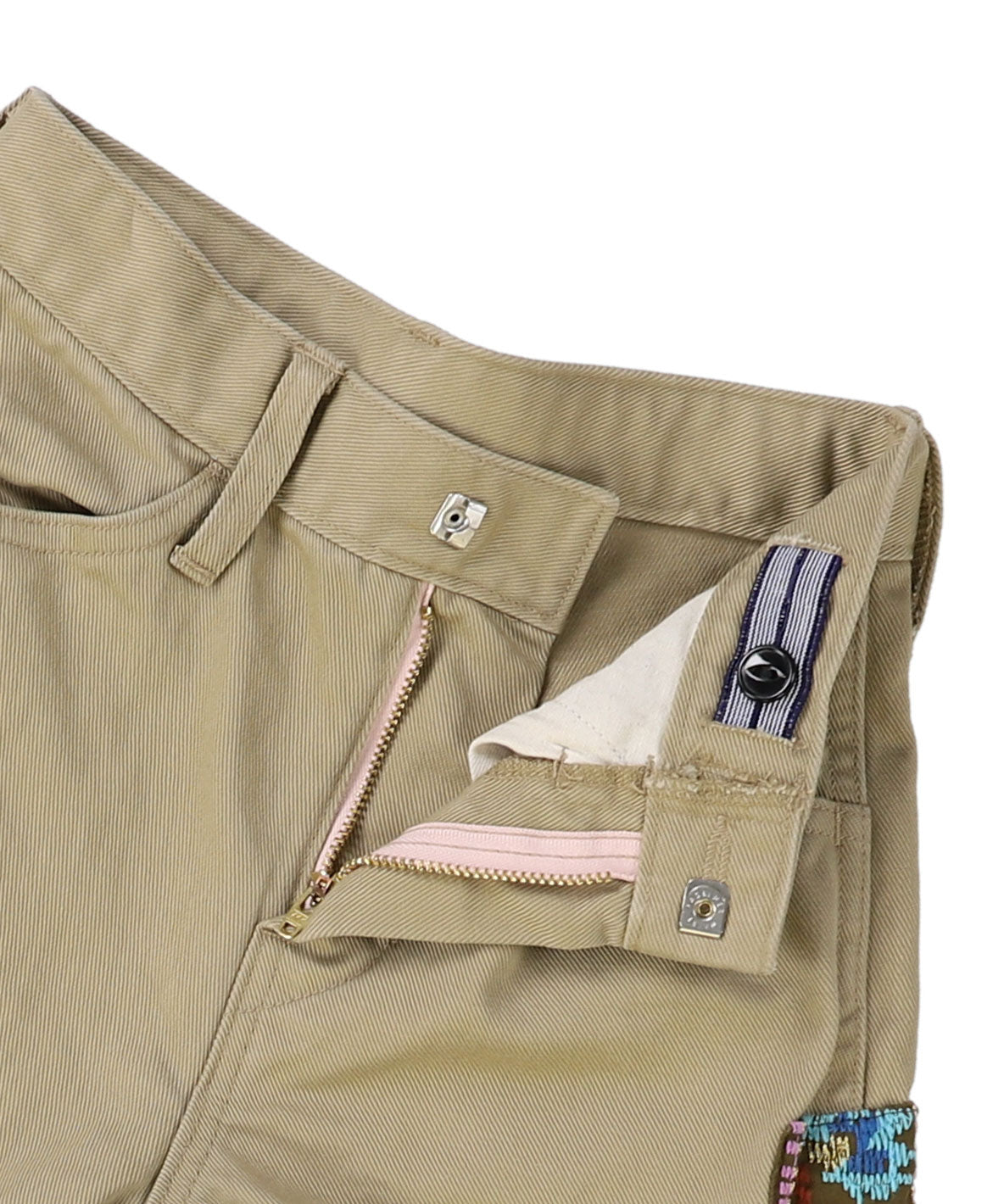 Uneven Chino Side Line Pants