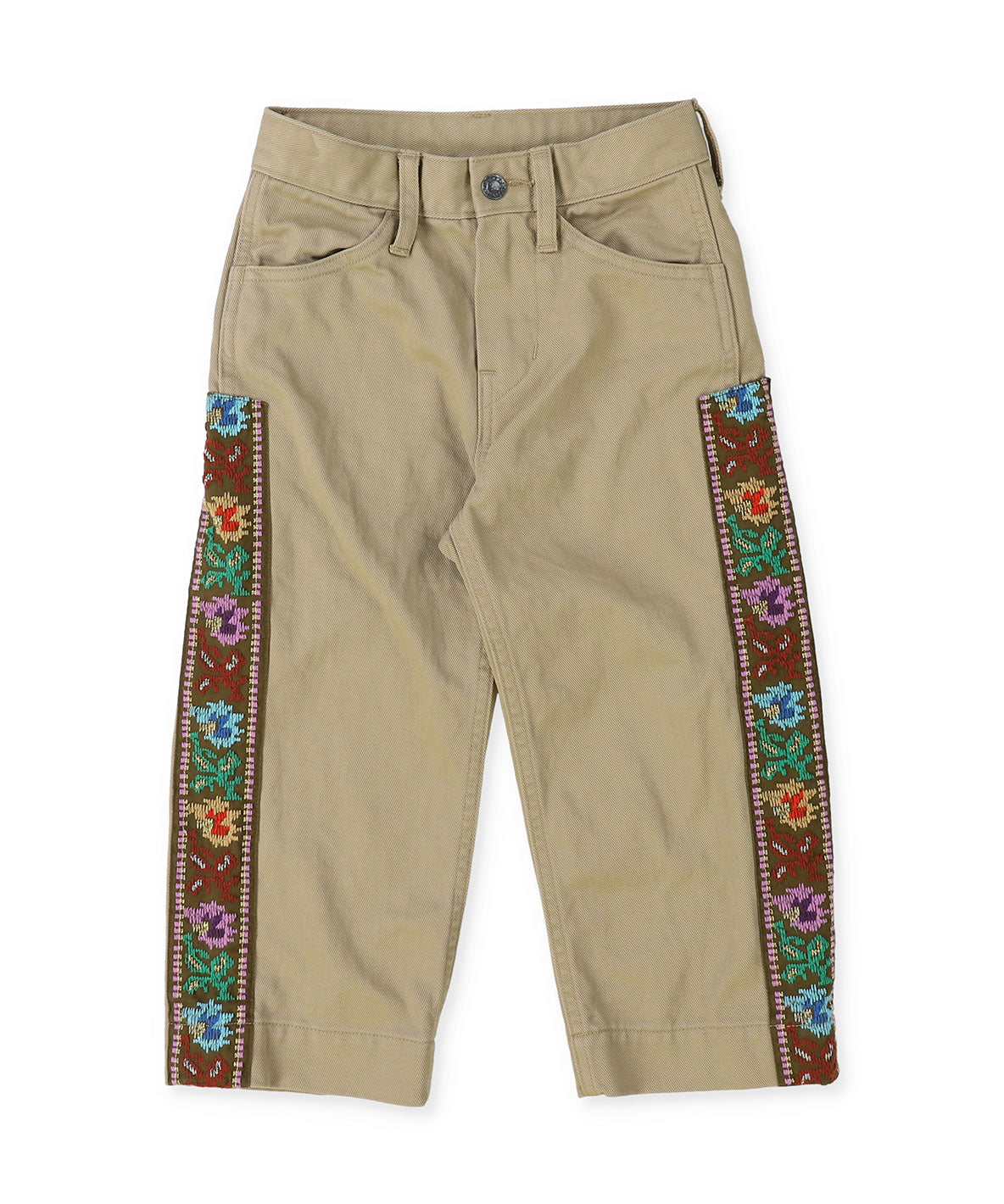 Uneven Chino Side Line Pants