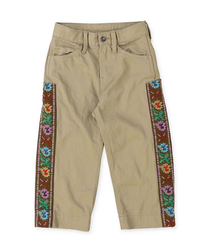 Uneven Chino Side Line Pants