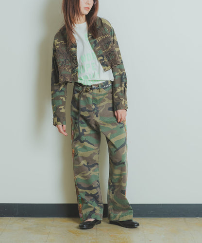 Uneven Chino Side Line Pants(LADIES)