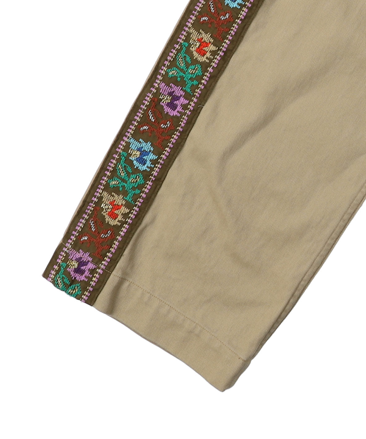 Uneven Chino Side Line Pants(LADIES)