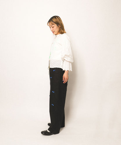 Backsatin Many Ribbon Pants(LADIES)