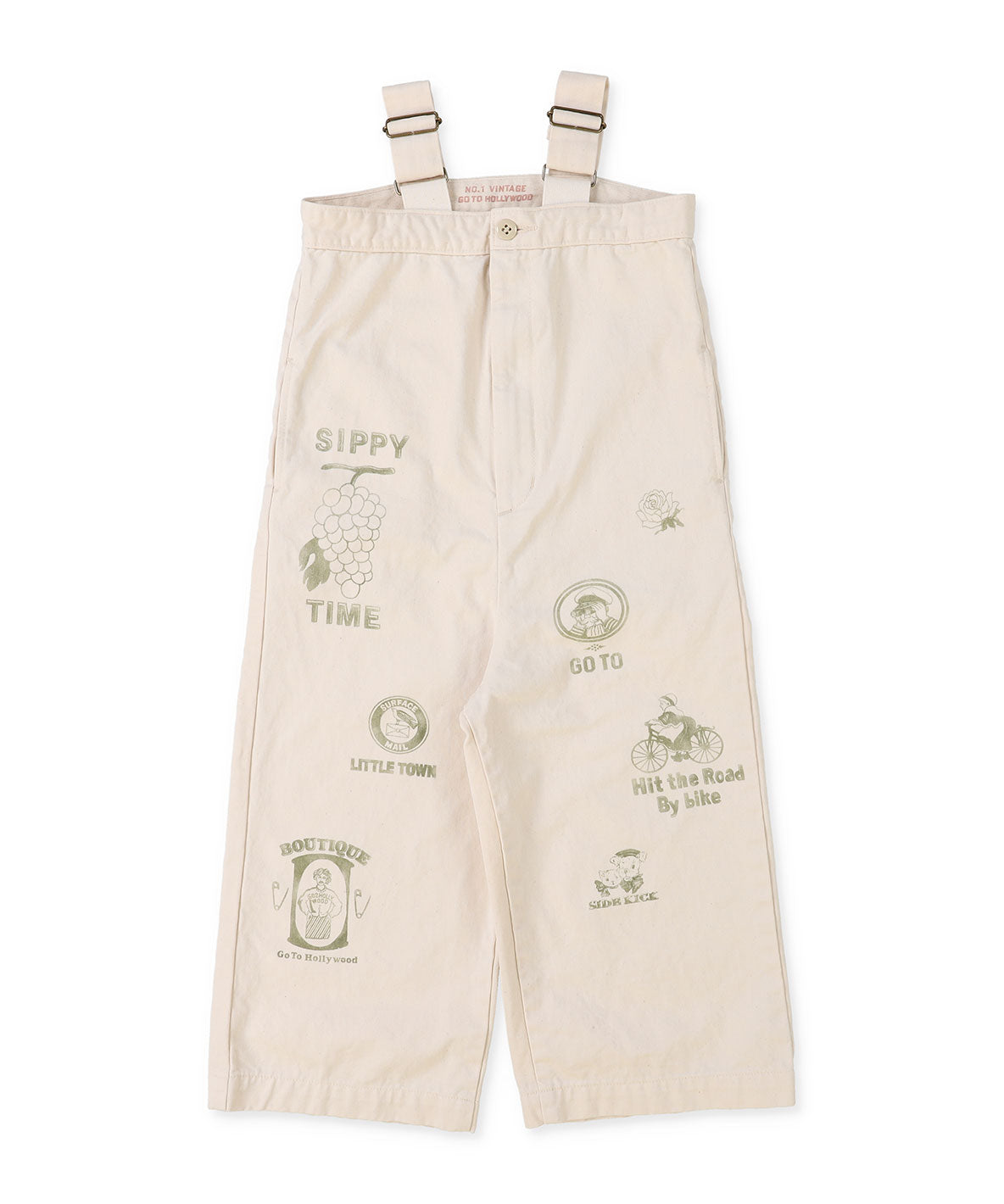 Chino Scribble Suspender Pants