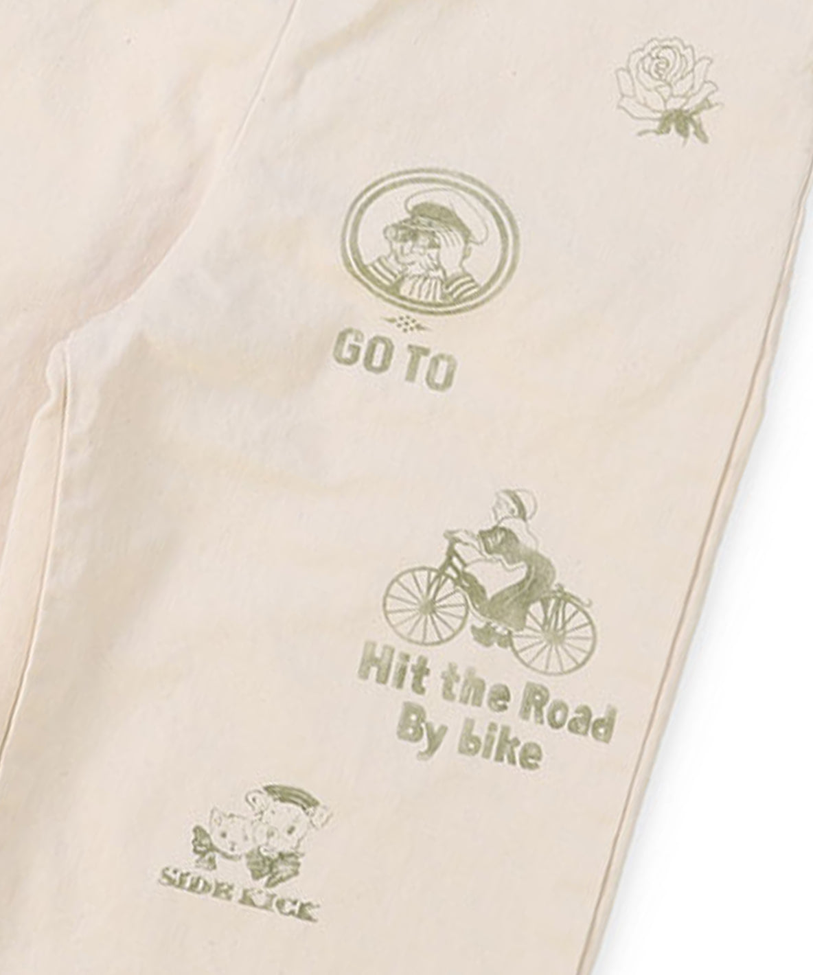 Chino Scribble Suspender Pants