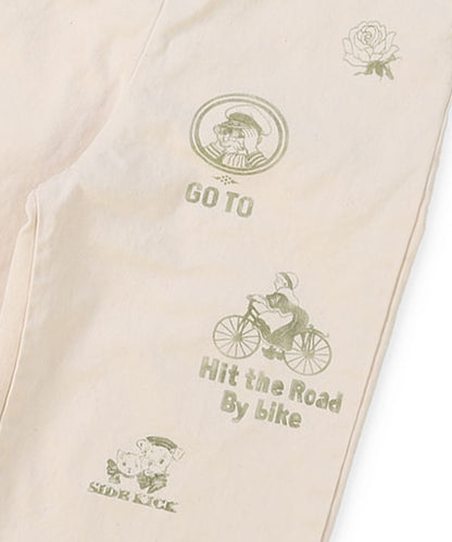 Chino Scribble Suspender Pants