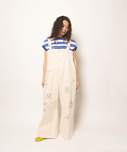 Chino Scribble Suspender Pants(LADIES)