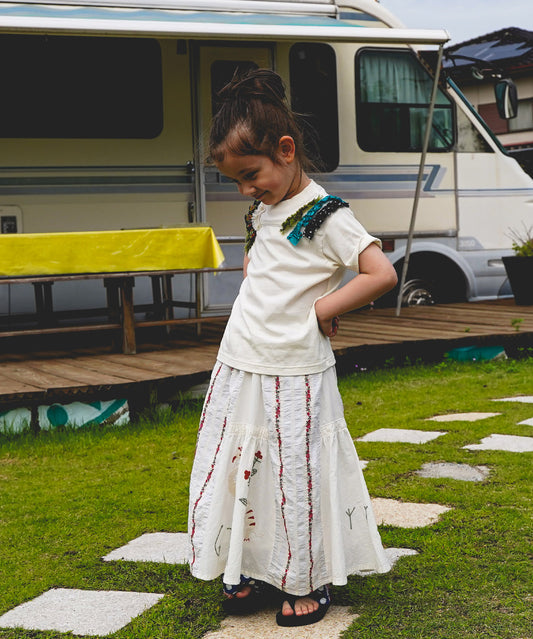 Sheeting Switched Design Skirt