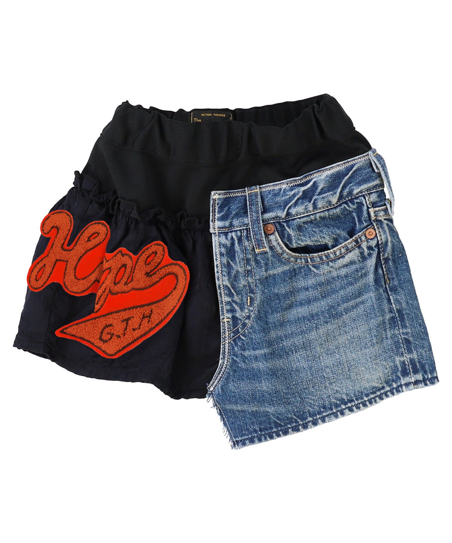 Denim Docking Design Skirt(LADIES)