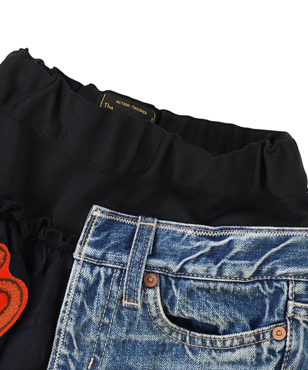 Denim Docking Design Skirt(LADIES)