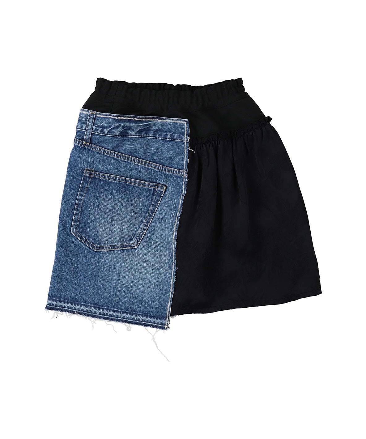 Denim Docking Design Skirt(LADIES)