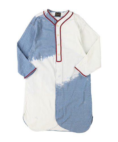 Sheer Chambray Baseball Dress(LADIES)