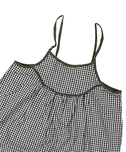 Compact Plaid Popelin Dress