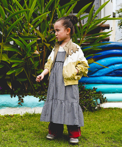 Compact Plaid Popelin Dress