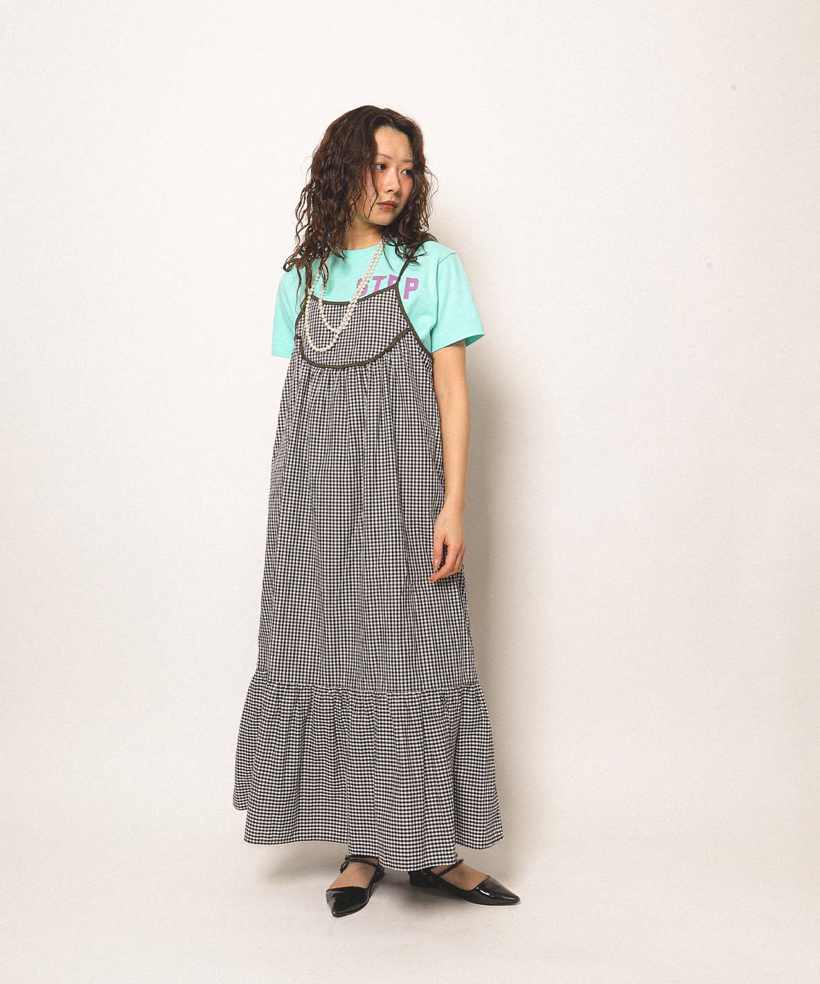 Compact Plaid Popelin Dress(LADIES)