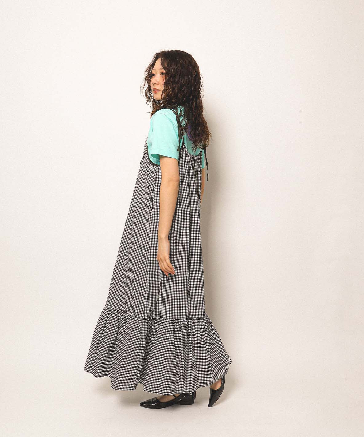 Compact Plaid Popelin Dress(LADIES)