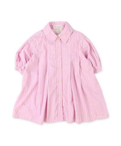 Typewriter Cloth Switched Design Shirt Dress