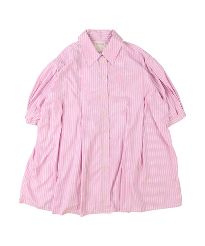 Typewriter Cloth Switched Design Shirt Dress(LADIES)