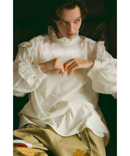 Cutwork Cloth Blouse(LADIES)