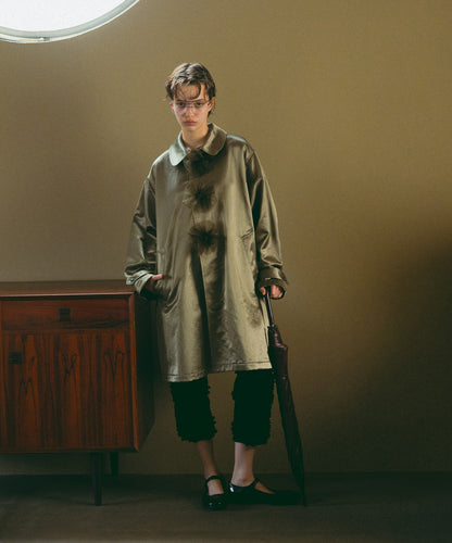 Flower Balmacaan Coat(LADIES)