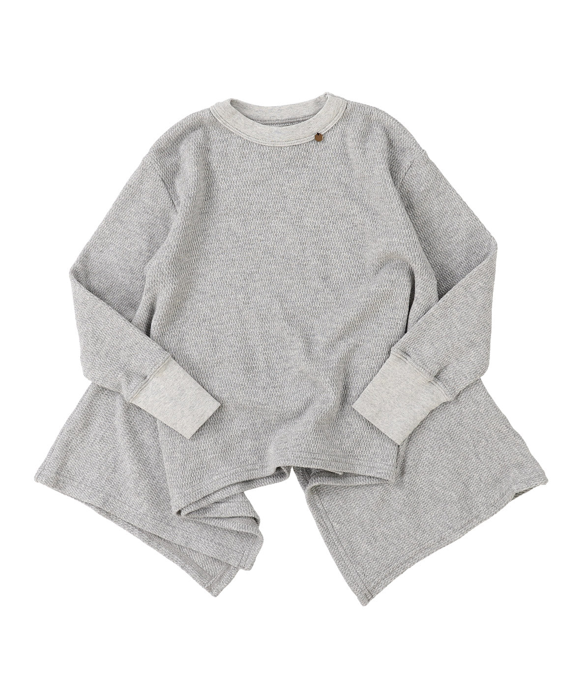 Glitter Waffle Unique Hem Tee