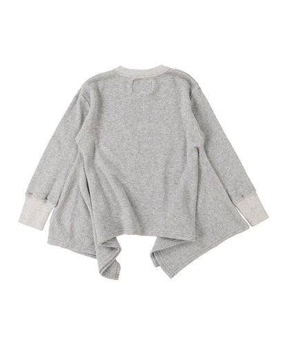 Glitter Waffle Unique Hem Tee