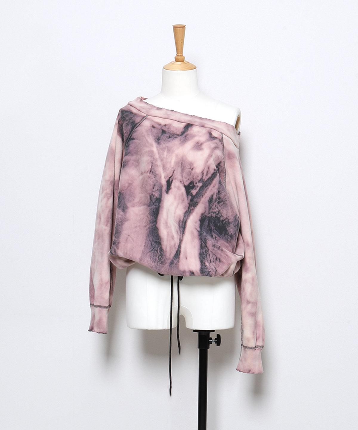 Vintage Pile Loose Neckline Pullover(LADIES)