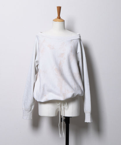 Vintage Pile Loose Neckline Pullover(LADIES)