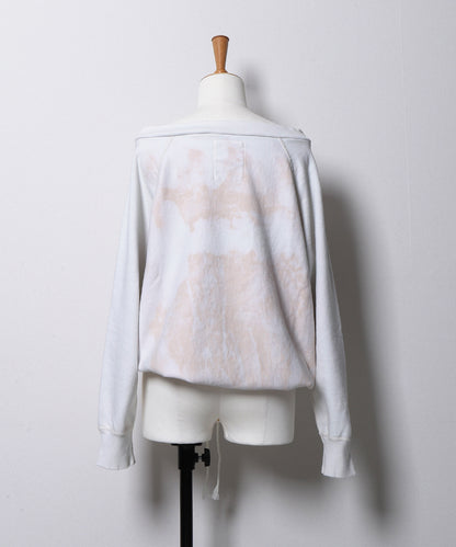 Vintage Pile Loose Neckline Pullover(LADIES)