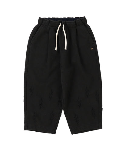 Floral Damaged Sweatpants