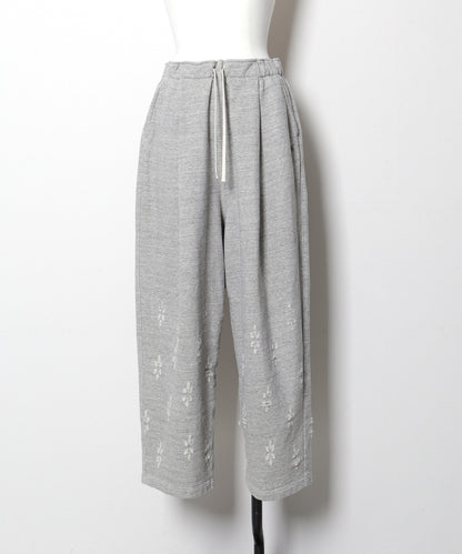 Floral Damaged Sweatpants(LADIES)