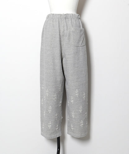 Floral Damaged Sweatpants(LADIES)