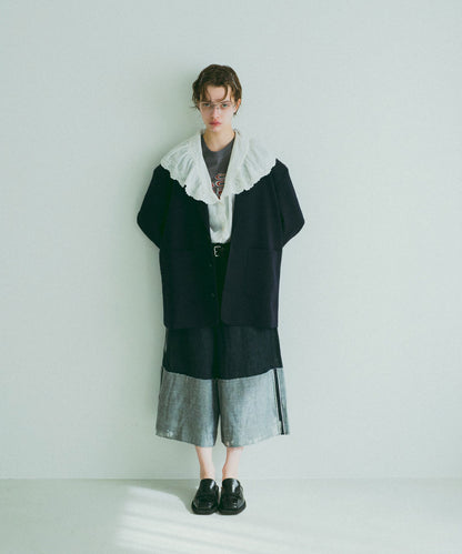 Denim Roll Up Sparkle Jorts(LADIES)