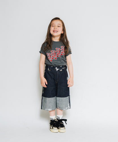 Denim Roll Up Sparkle Jorts