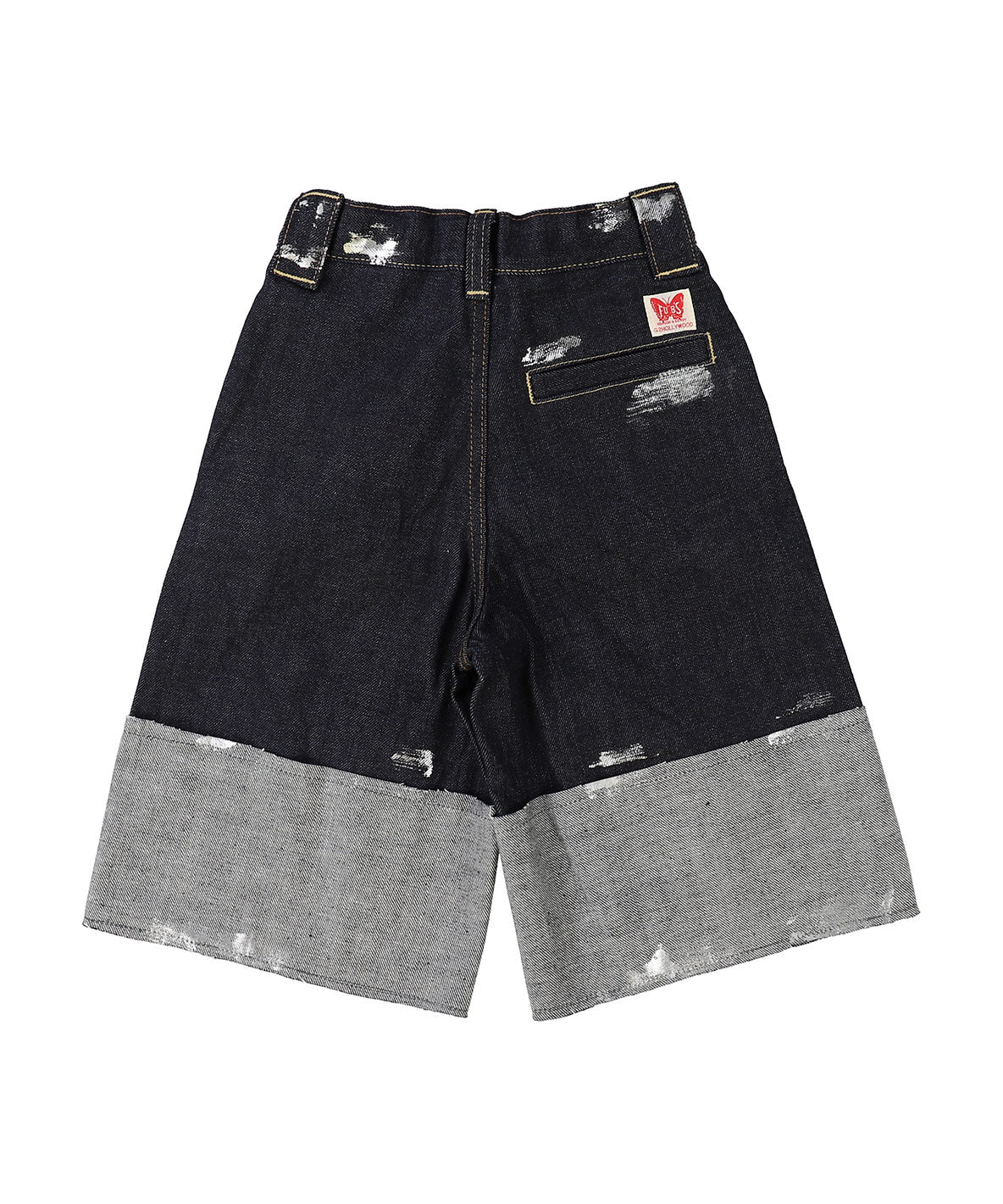 Denim Roll Up Sparkle Jorts