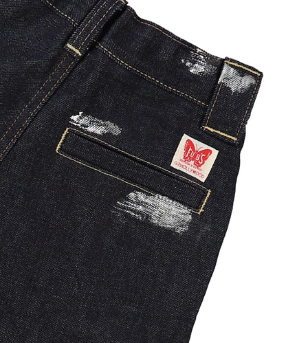 Denim Roll Up Sparkle Jorts(LADIES)