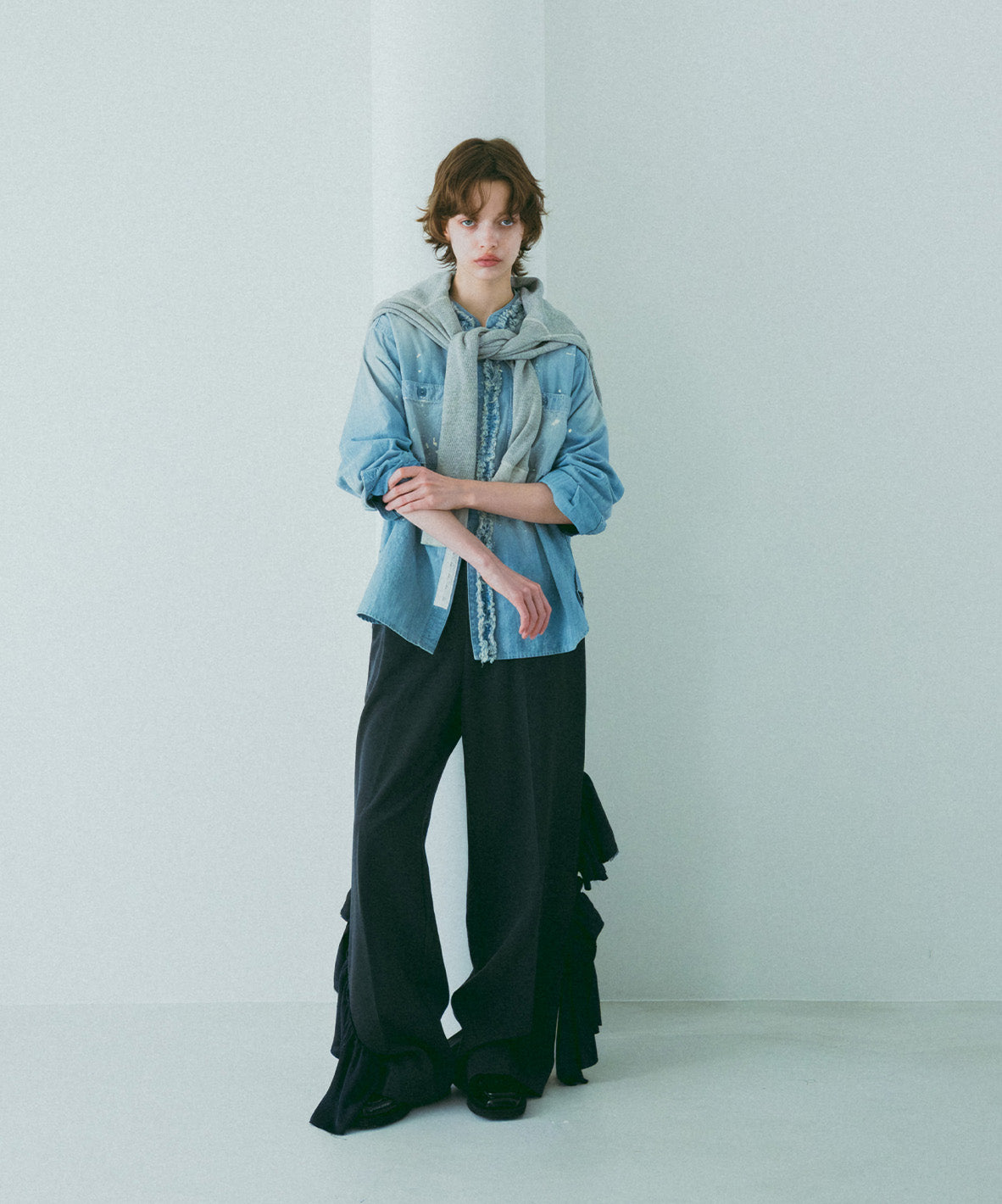 Ruffle Slacks(LADIES)